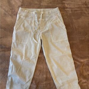 James Perse Light Tan Drawstring Pants